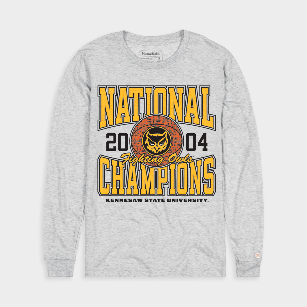 Celebrate Kennesaw State Men's 2004 NCAA DII National Championship with This Long Sleeve
