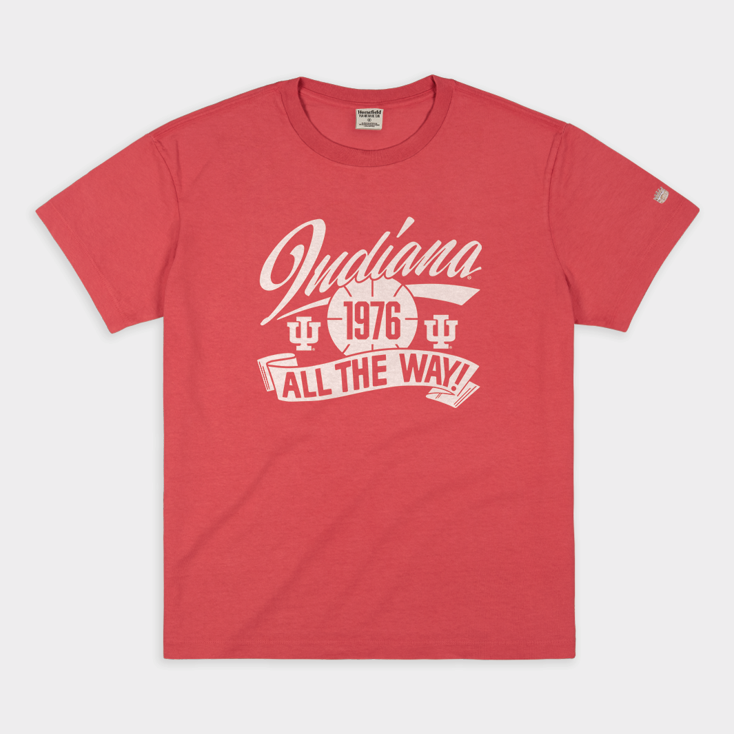 Indiana All The Way! Vintage Inspired Heavyweight Tee