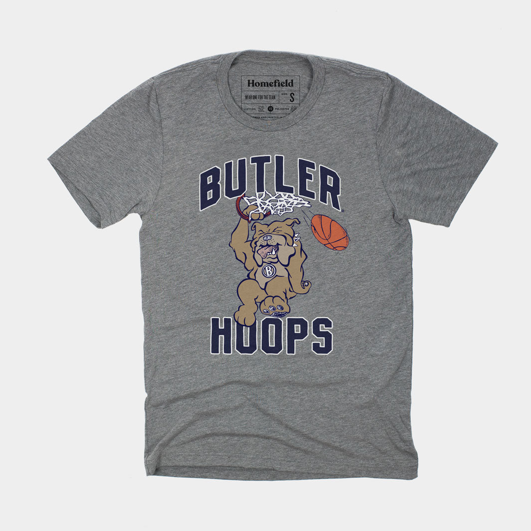 Get Your Game On with the Retro Dunking Bulldog Butler Basketball Tee