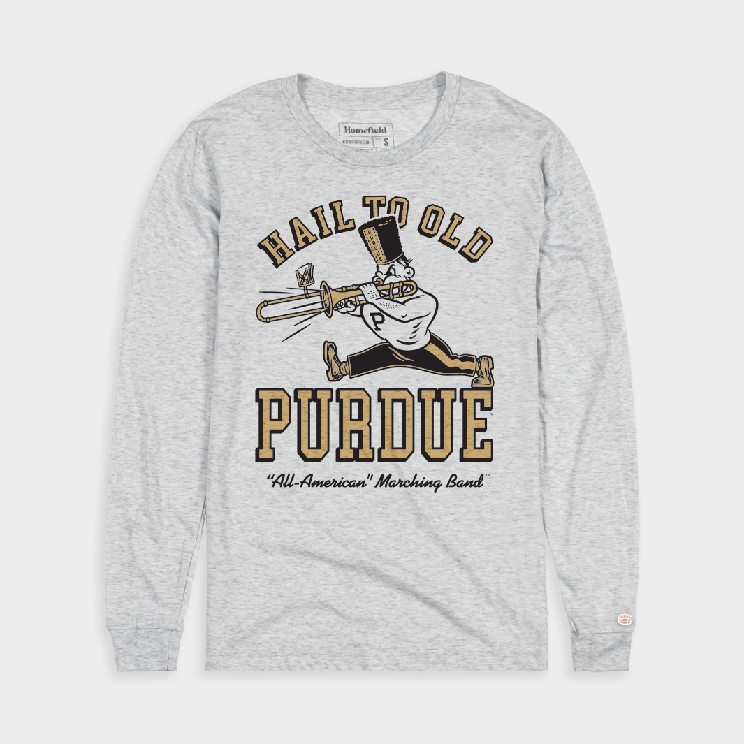 Celebrate the Hail to Old Purdue All-American Band with Long Sleeve Style
