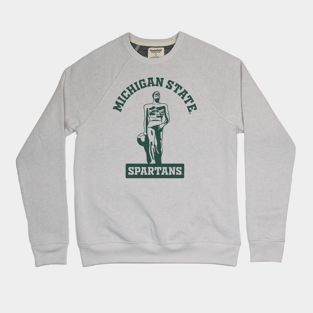 Show Your Spartan Pride with This Cozy MSU Sparty Sweatshirt