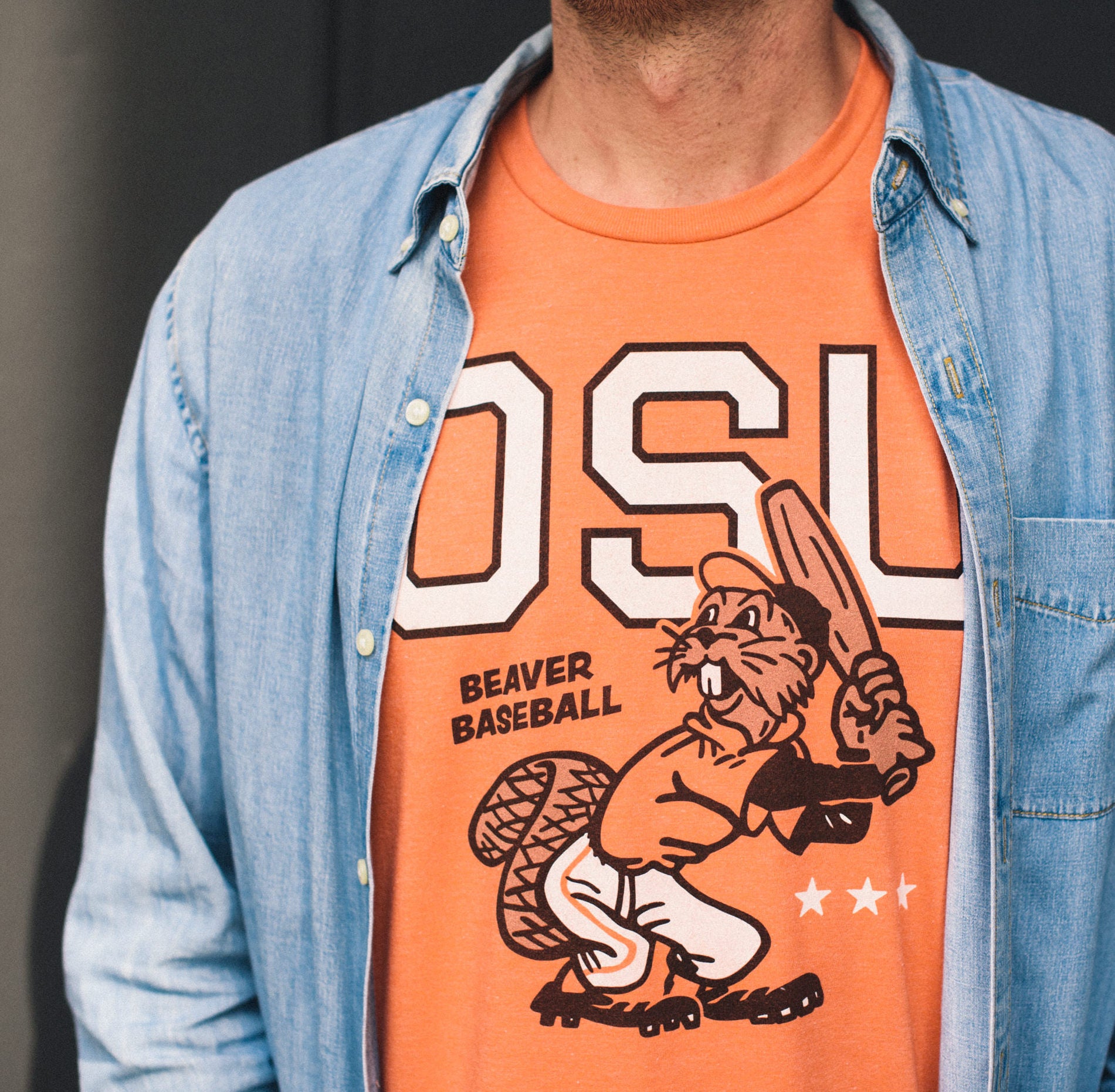 Show Your Beaver Pride with This Vintage-Inspired Baseball Tee