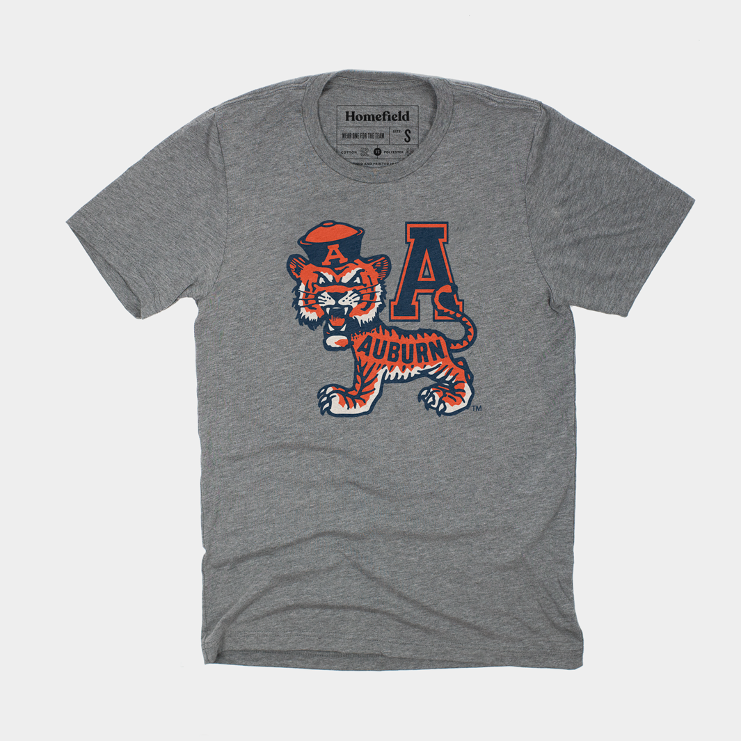 Show Your Auburn Tigers Pride with This Vintage Classic Logo Tee