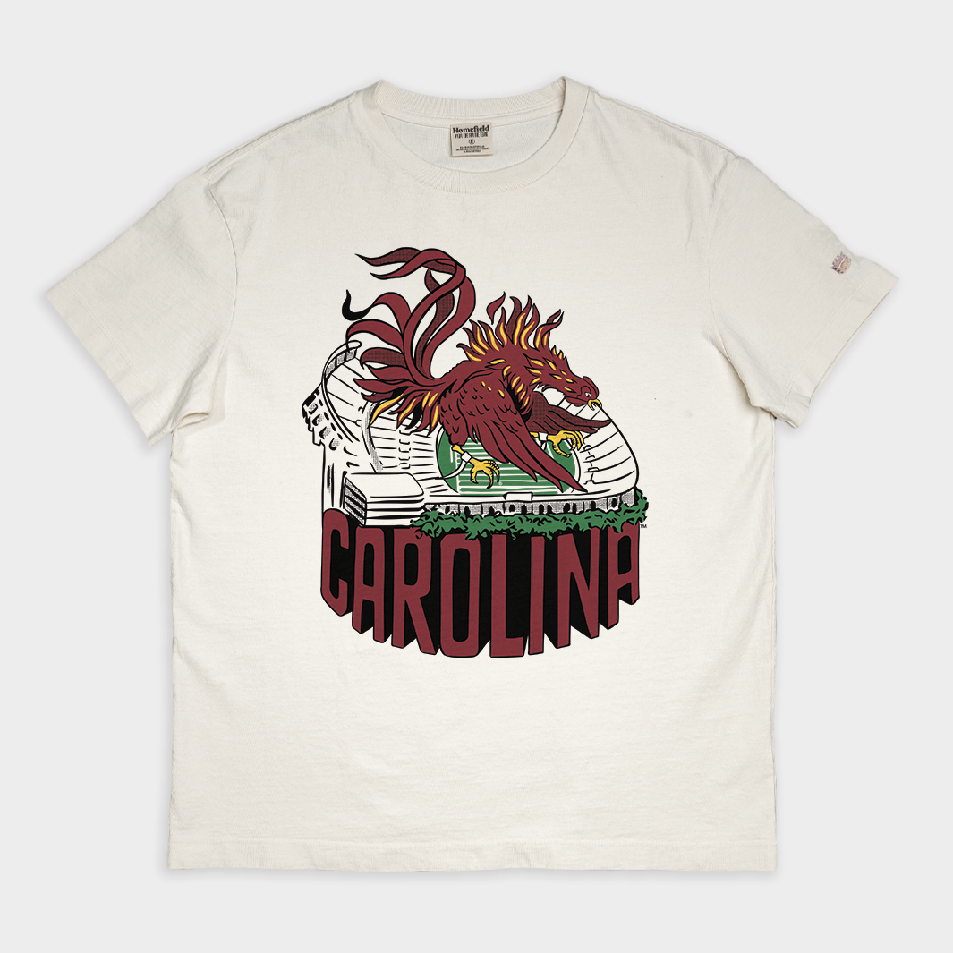 South Carolina Williams-Brice Stadium Retro Heavyweight Tee - A Must-Have for Fans!