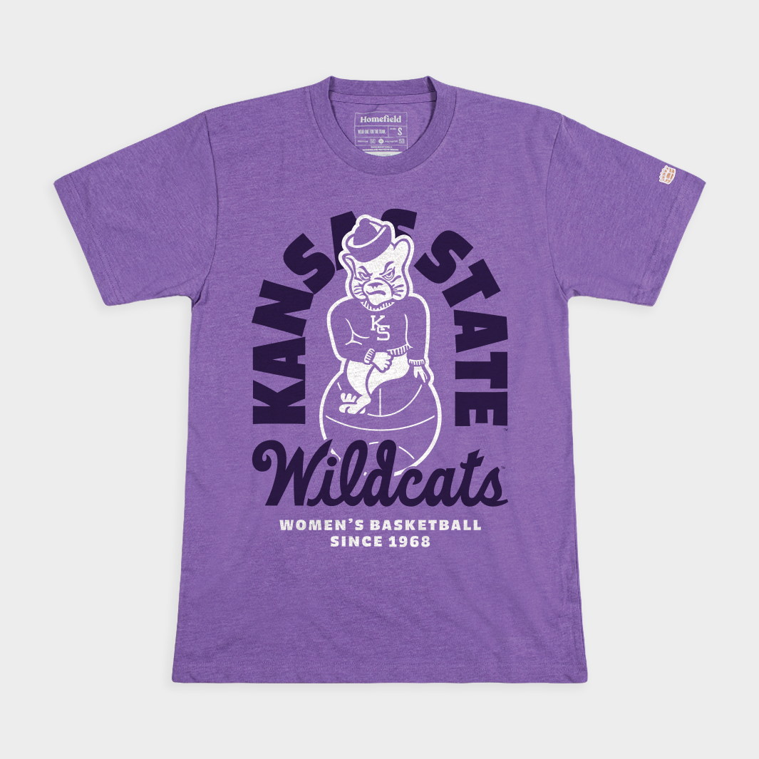 Show Your Pride with K-State Wildcats Women's Basketball 1968 Tee