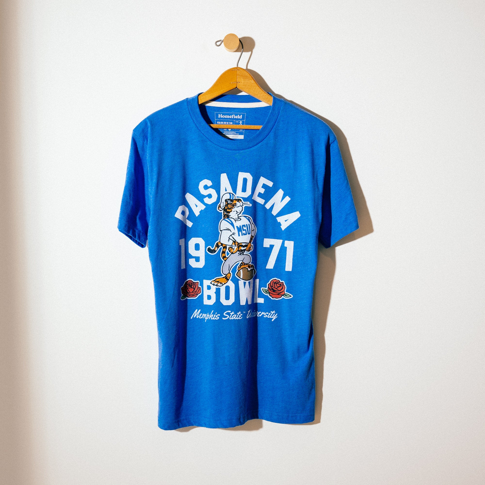 1971 Pasadena Bowl Roses Tee - Memphis State
