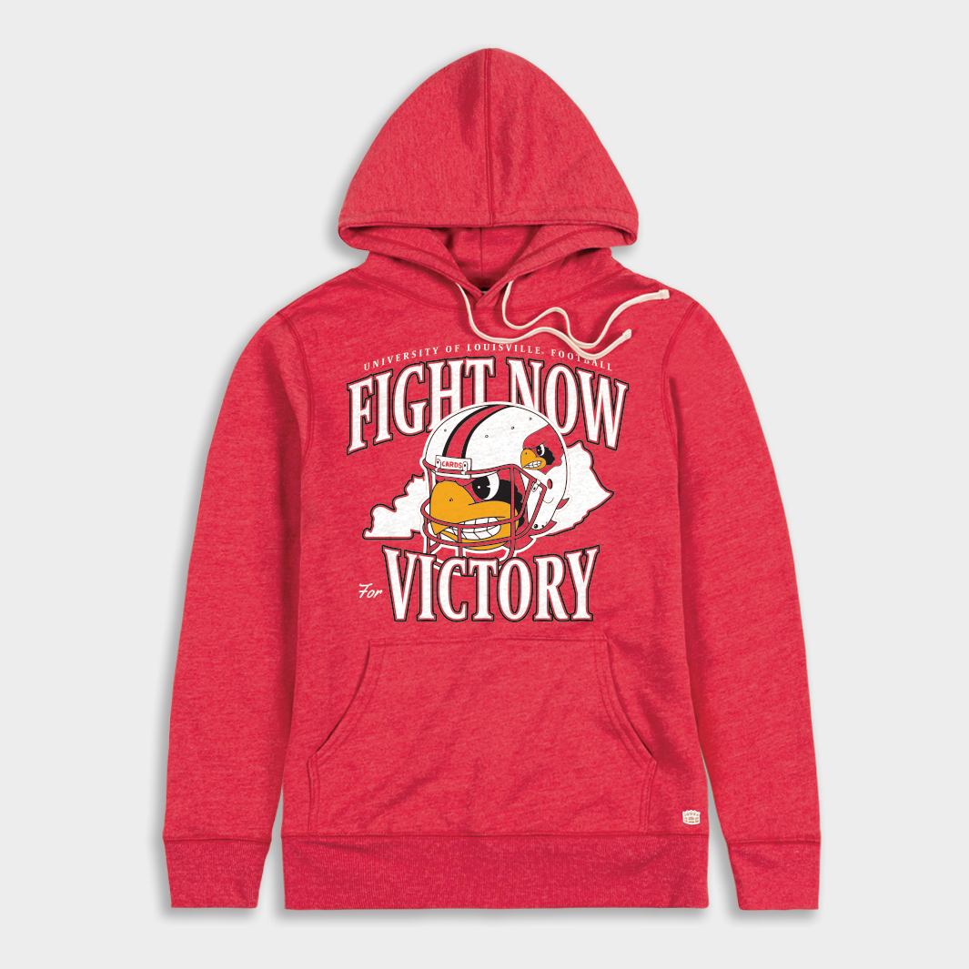Louisville Football Victory Hoodie - Fight Now