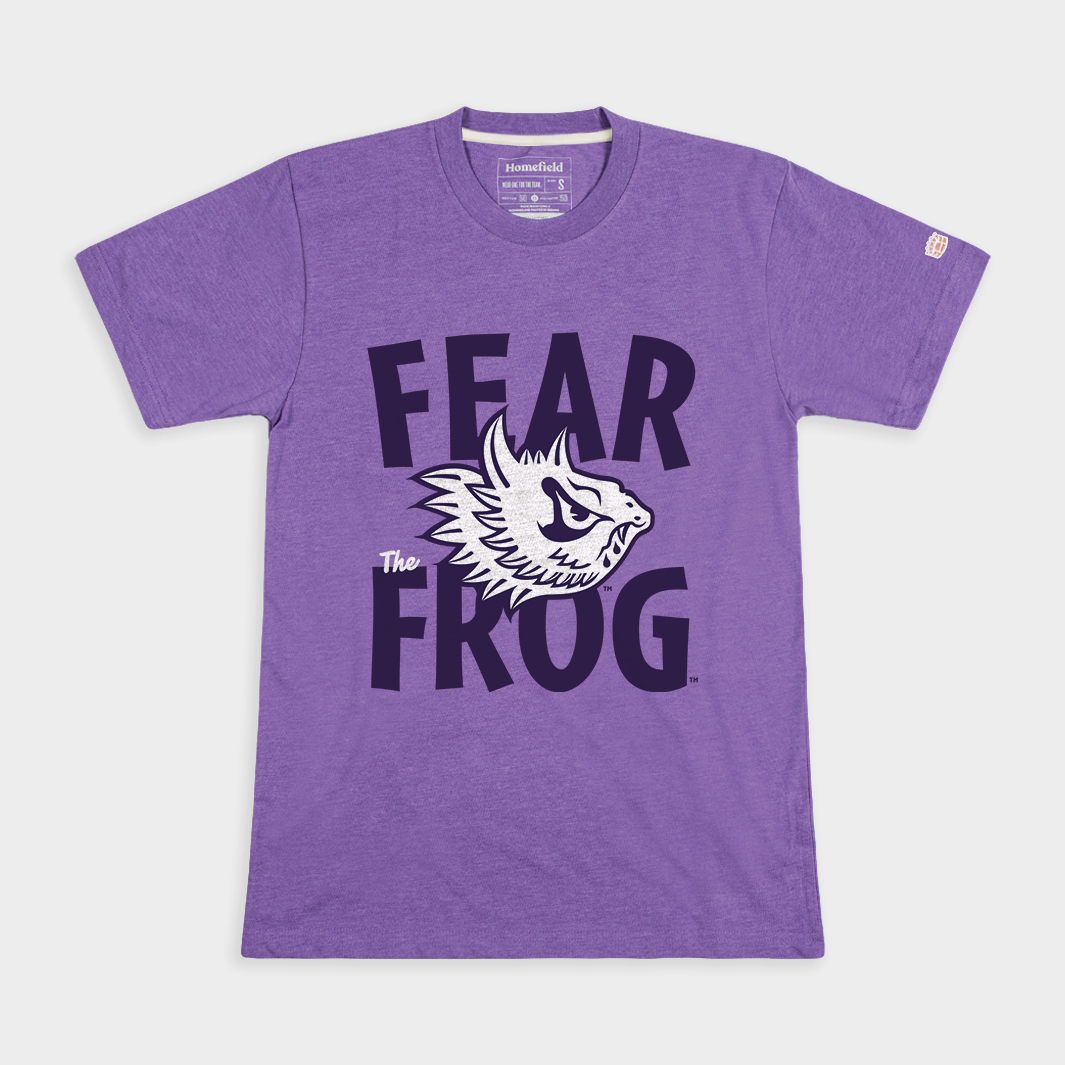 Relive TCU Mascot History with the Fear the Frog Vintage Tee