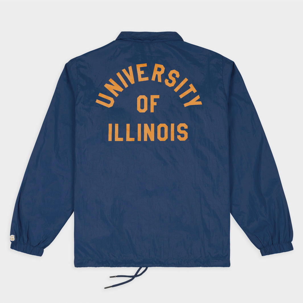 Show Your Illinois Pride with the Fighting Illini Football Helmet Coaches Jacket