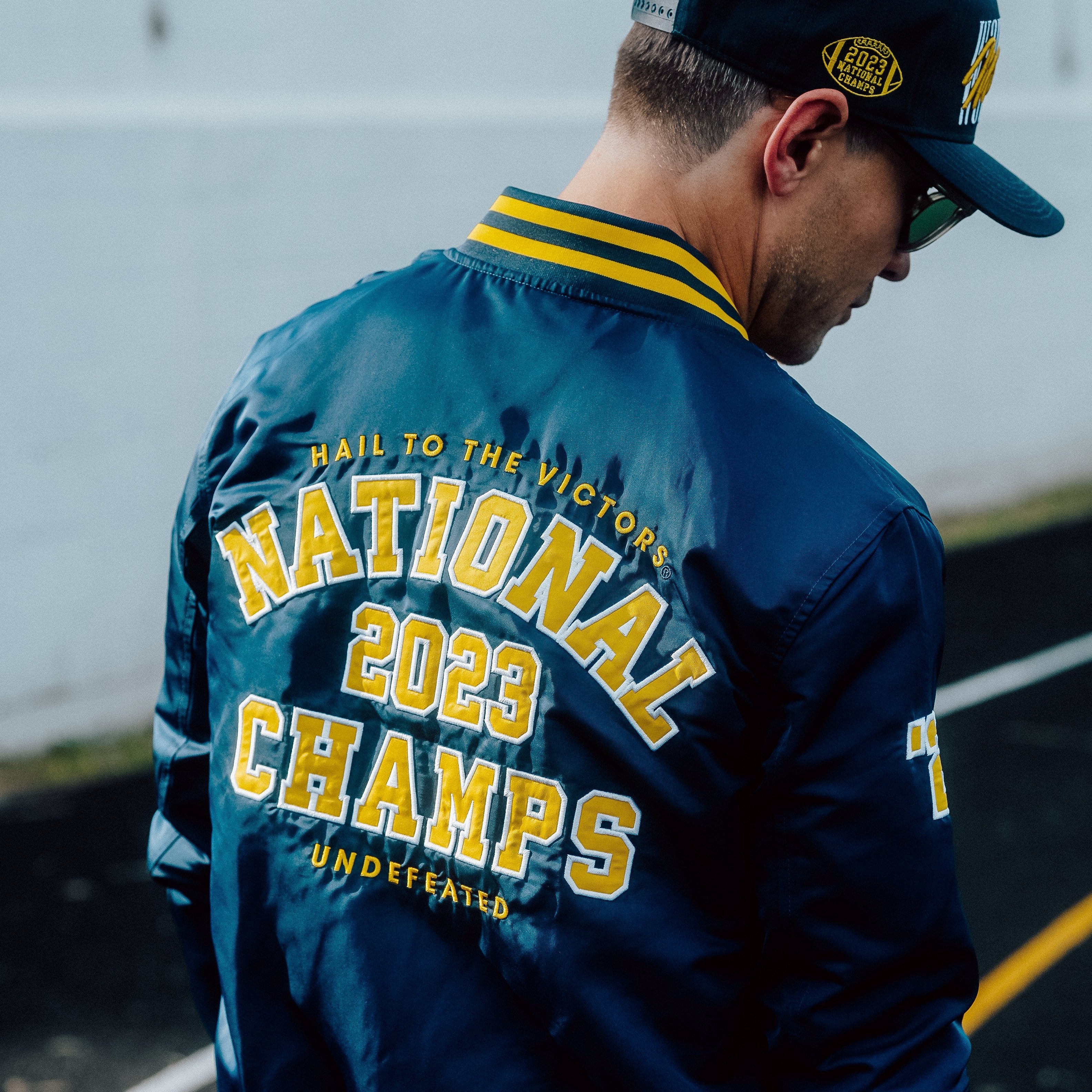2023 Michigan Football National Champions Bomber Jacket - Celebrate Victory