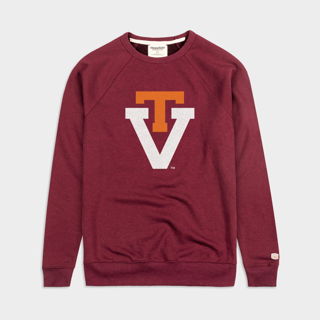 Relive the Glory: Vintage Maroon Virginia Tech Sweatshirt