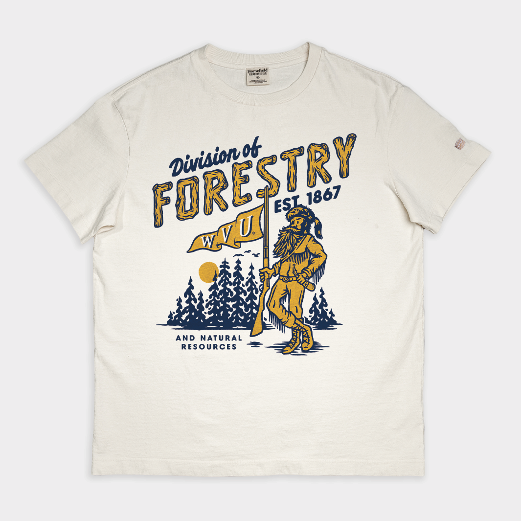 Celebrate WVU Division of Forestry with This Vintage Heavyweight Tee