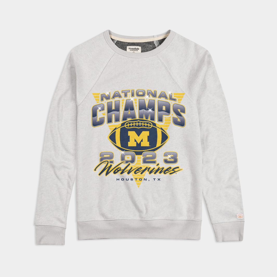 Celebrate Michigan's 2023 Football National Championship with This Crewneck!