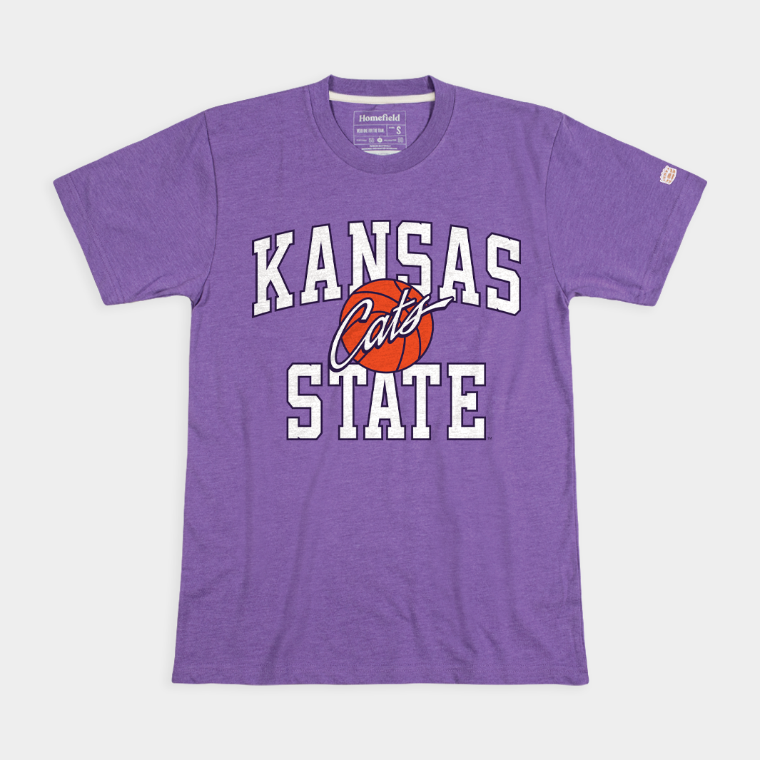 Vintage Kansas State Basketball Script Cats Tee - Relive the '90s!