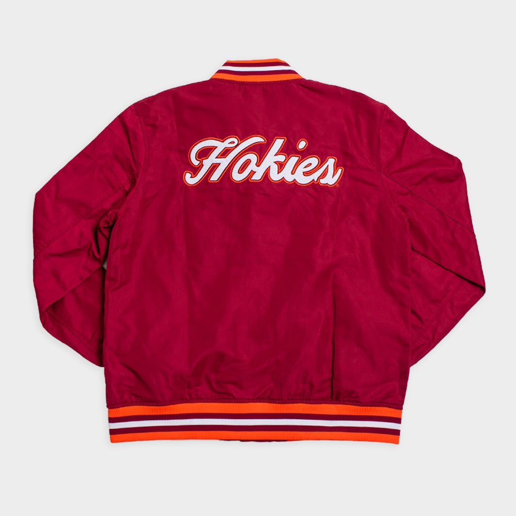 Virginia Tech Hokies Retro Script Bomber Jacket - A Timeless Tribute