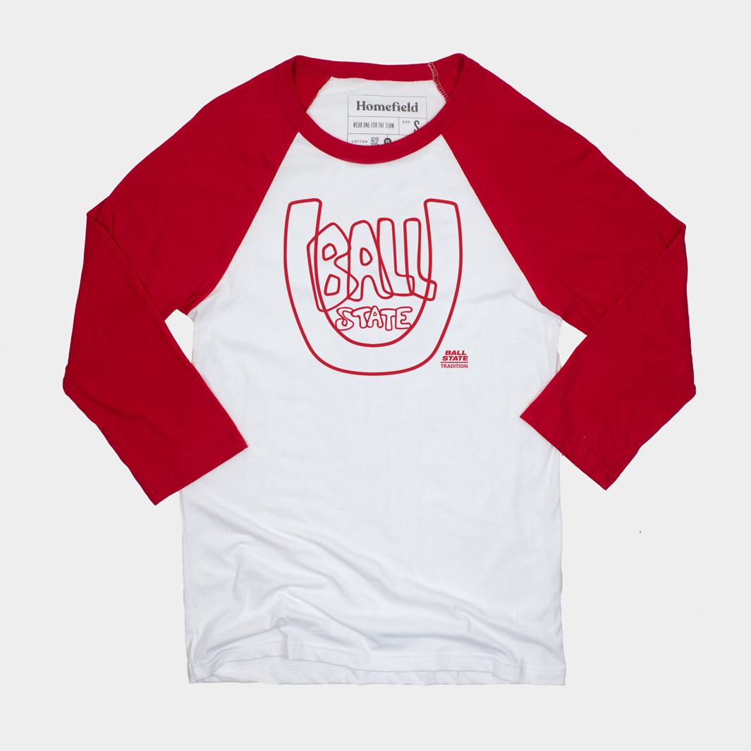 Iconic Vintage Ball State U Retro Baseball Tee