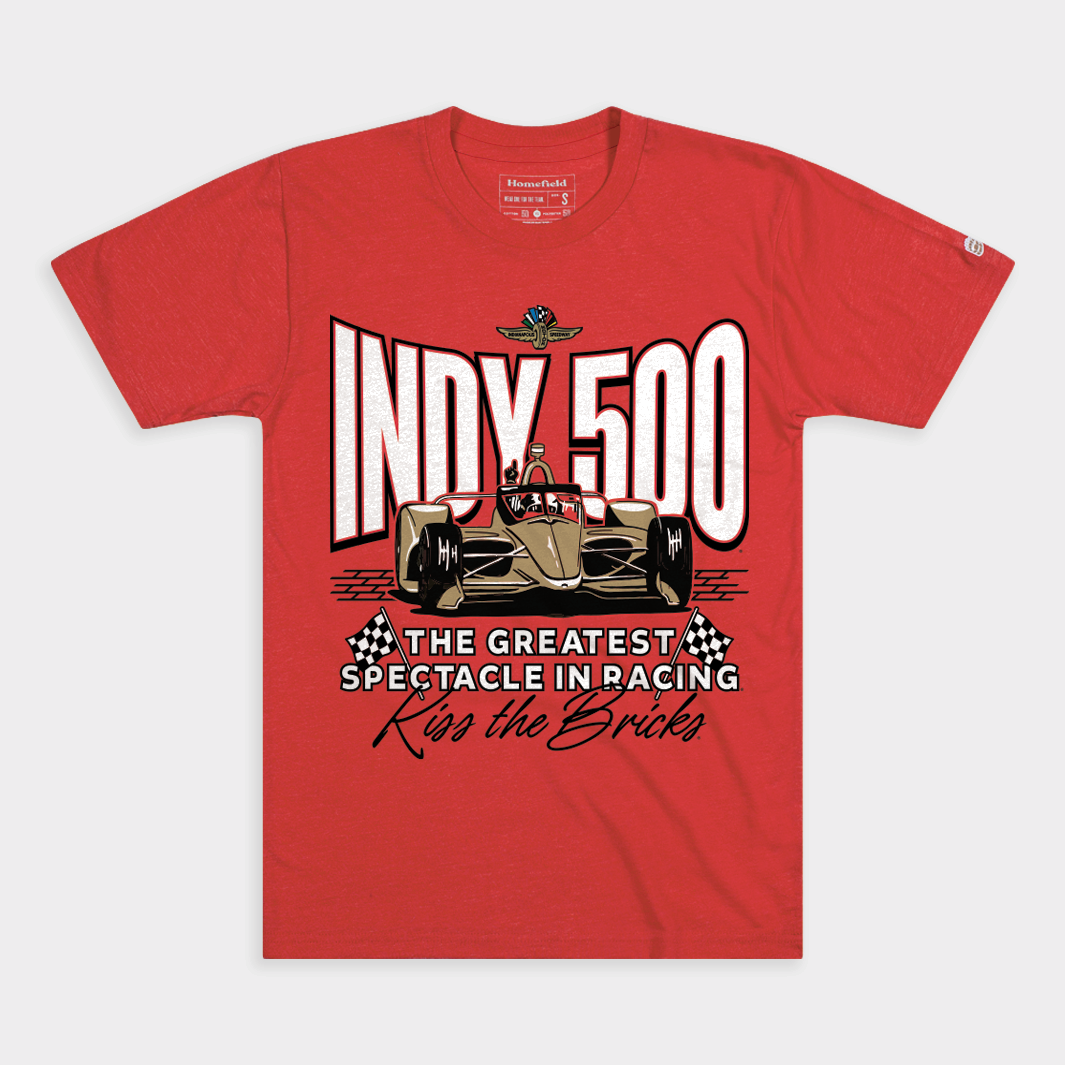Relive the Indy 500 Magic with Our Kiss the Bricks Retro Tee