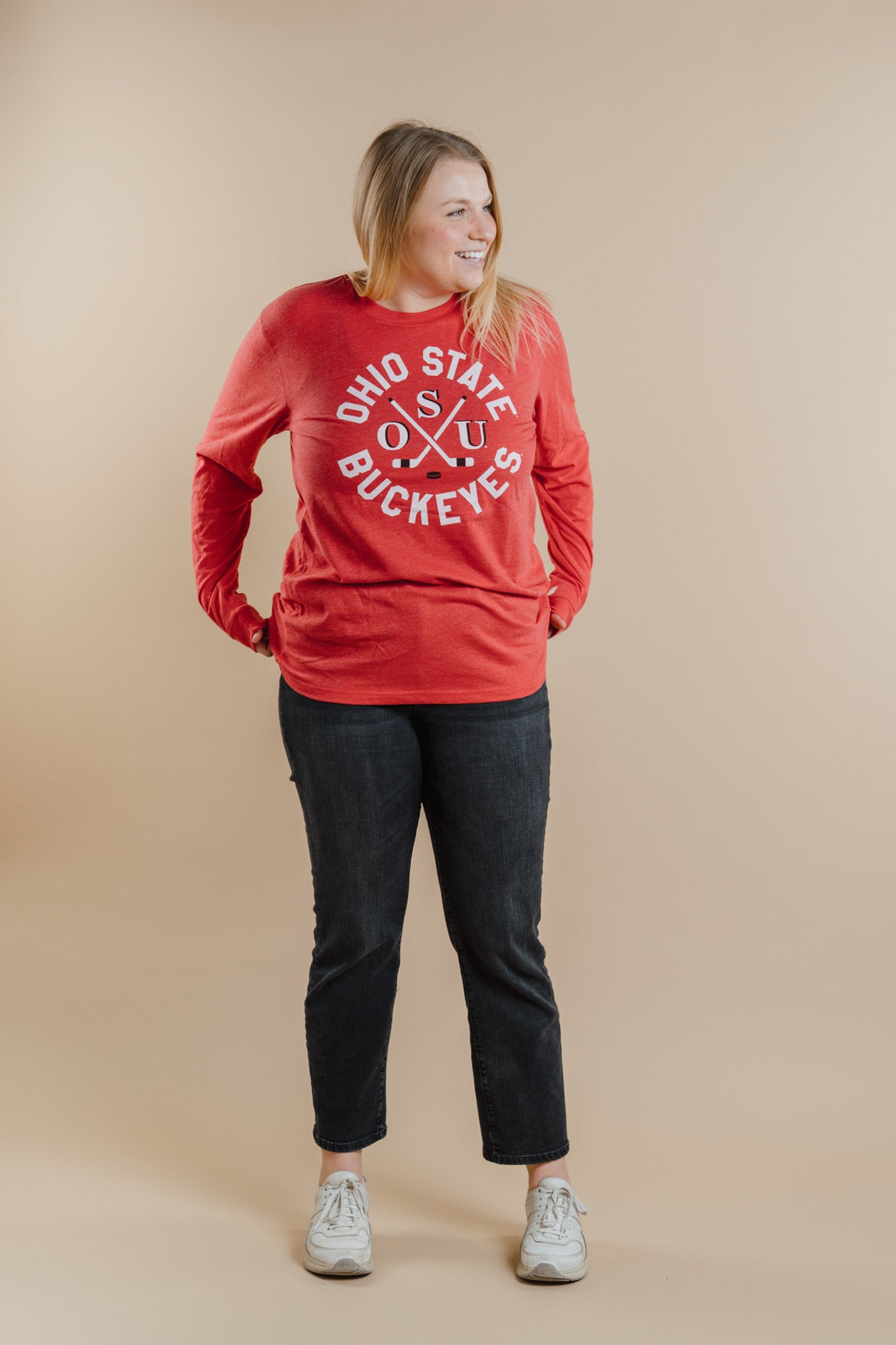 Show Your Love for Ohio State Buckeyes Hockey with This Long Sleeve