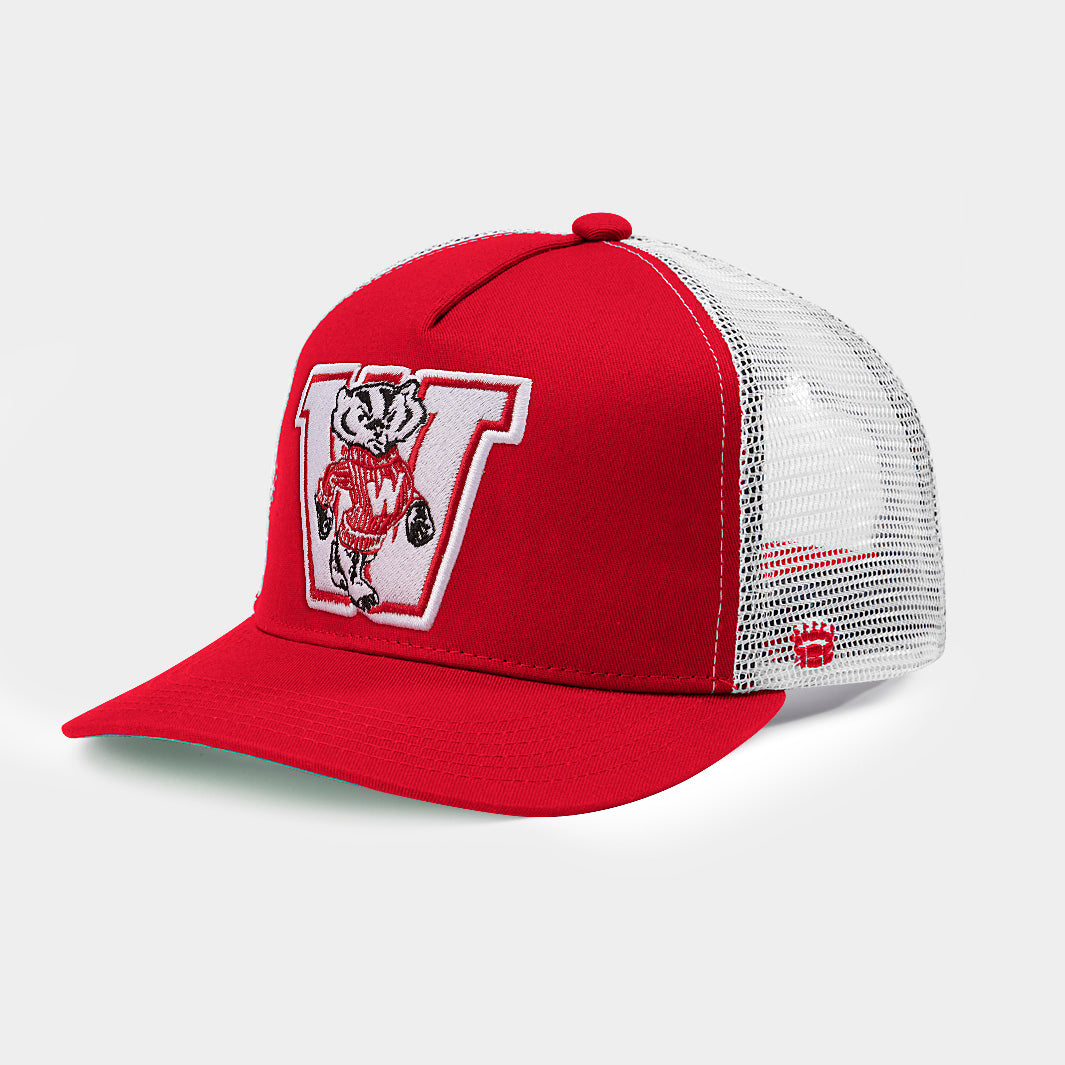 Wisconsin Badgers Vintage Logo Trucker Hat - Show Your Team Spirit!