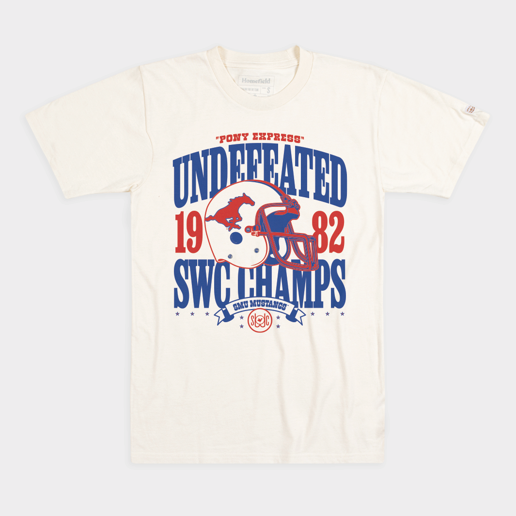 1982 SMU Football Pony Express Tee - A Tribute to Glory