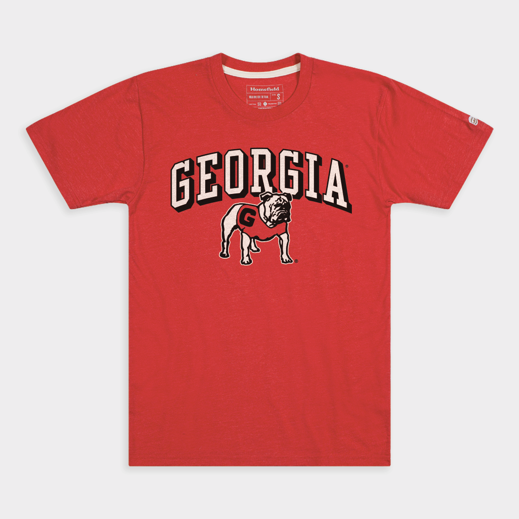Vintage-Inspired Georgia Bulldogs Throwback Tee