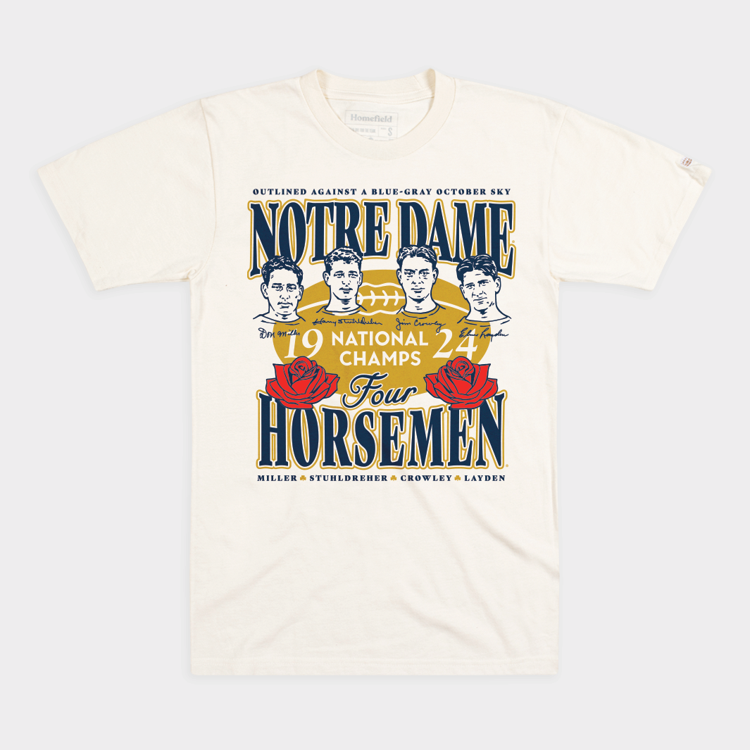 Notre Dame 1924 Four Horsemen Championship Tribute Tee