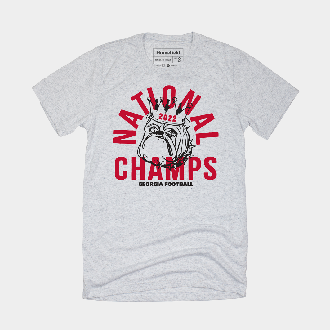 Georgia 2022 National Champions Crown Tee - Celebrate the Champions!