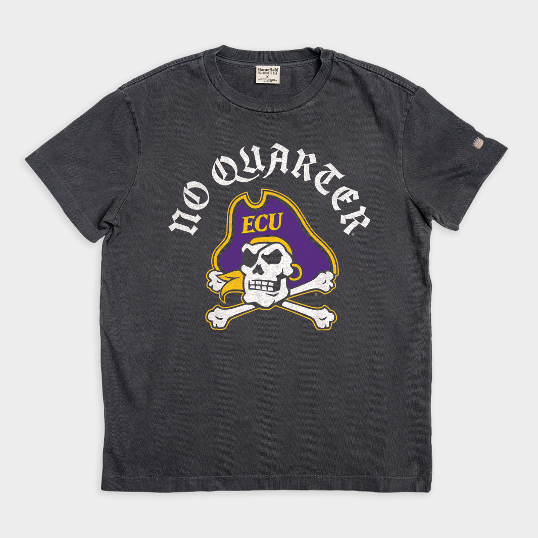 ECU Pirates 'No Quarter' Vintage Heavyweight Tee - Show Your Pirate Pride!