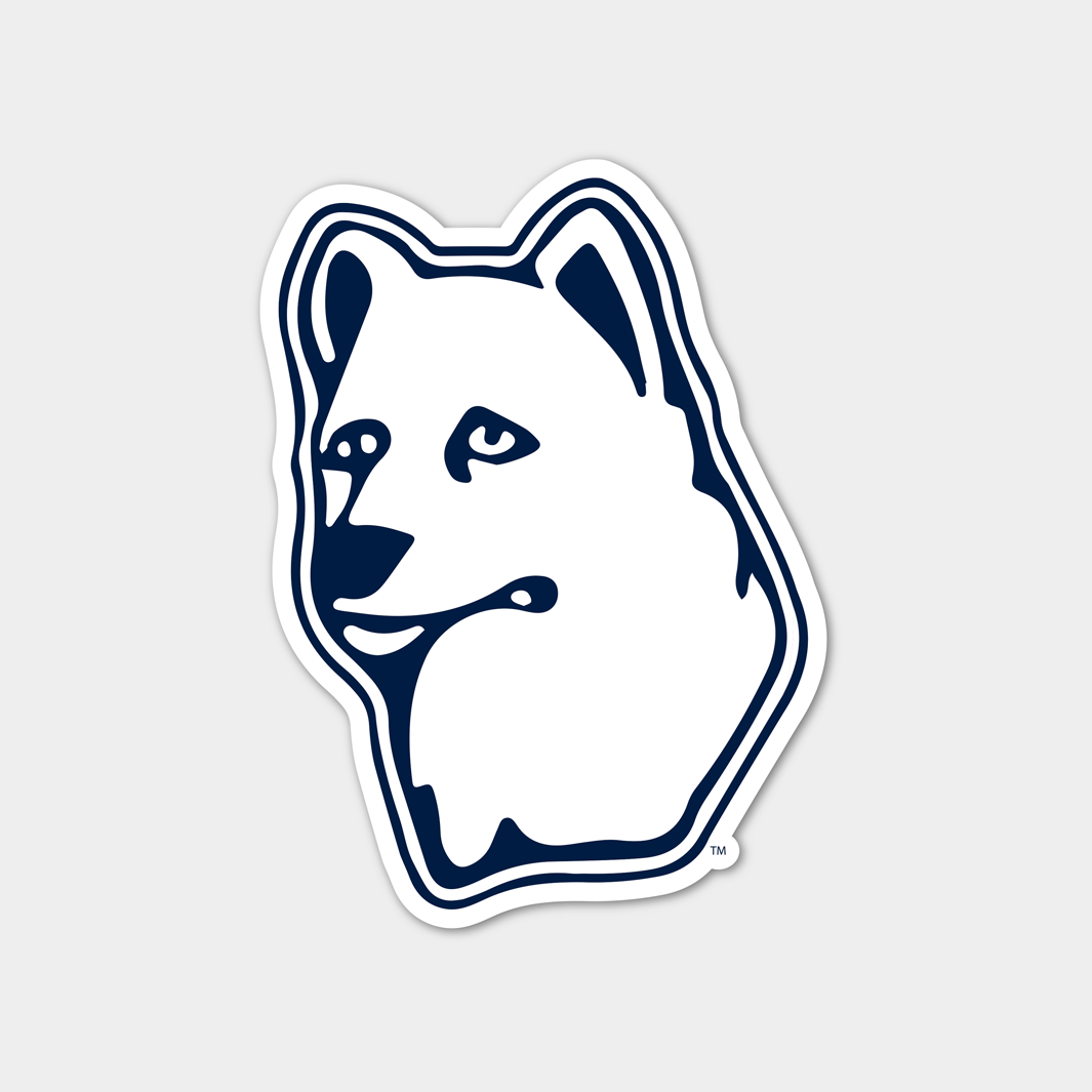 Show Your Love for UConn with the Heartbreakingly Adorable Sad Husky Sticker