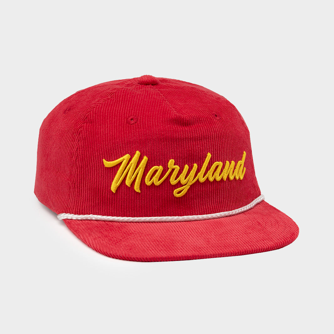 Maryland Terrapins Vintage-Inspired Corduroy Snapback Hat