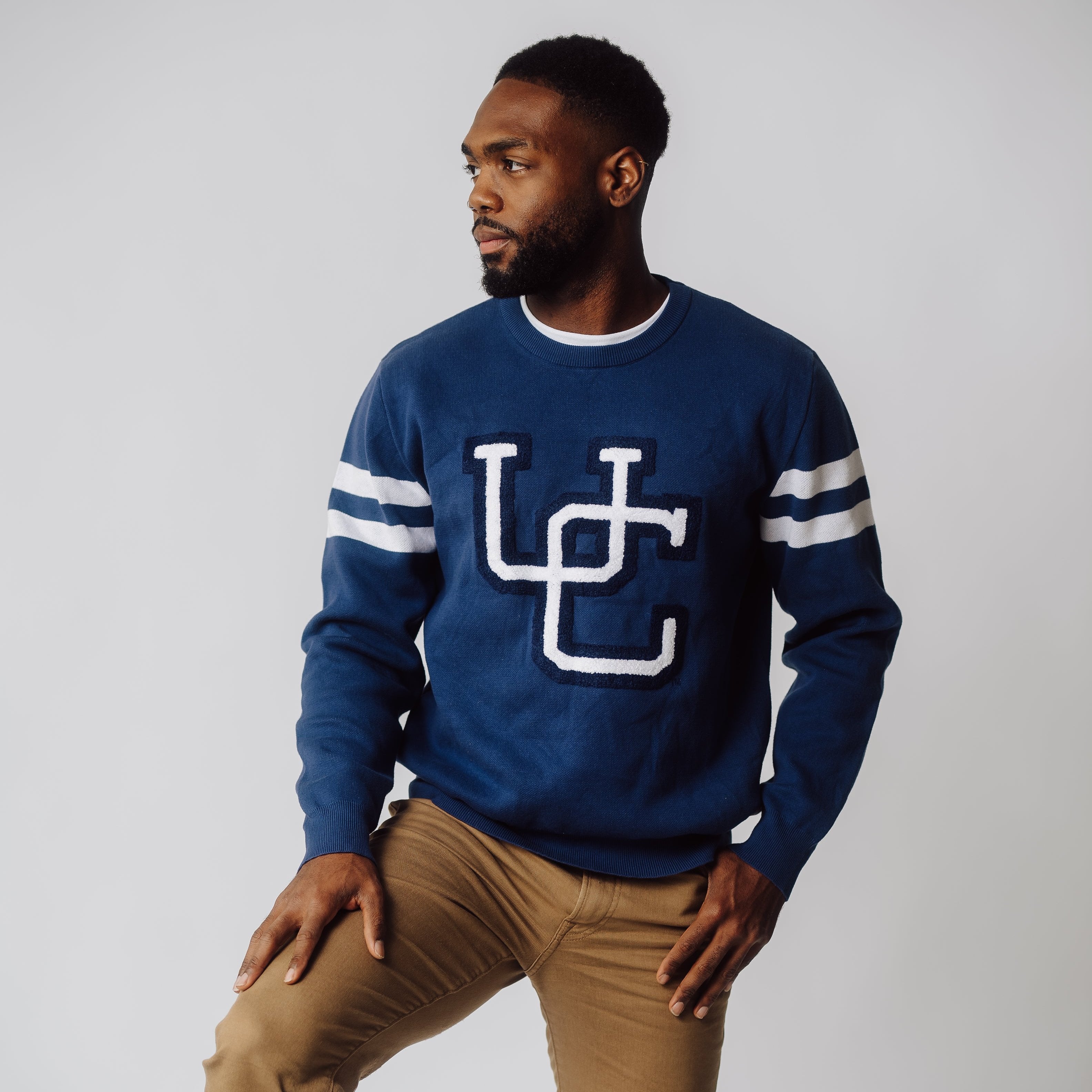 Show Your Husky Pride! UConn Vintage 'UC' Logo Knit Sweater