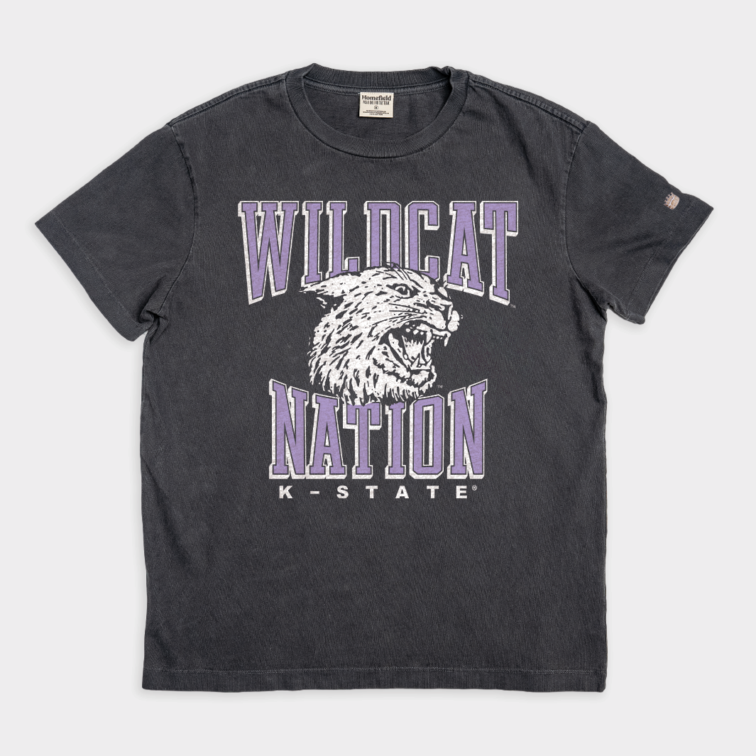 Roar with Pride: K-State Wildcat Nation Vintage Heavyweight Tee