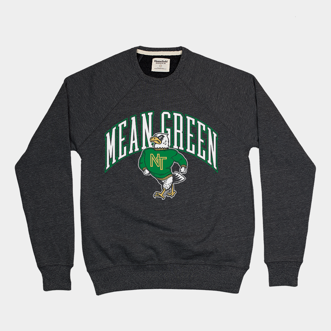 Show Your North Texas Pride with the Scrappy the Eagle Crewneck