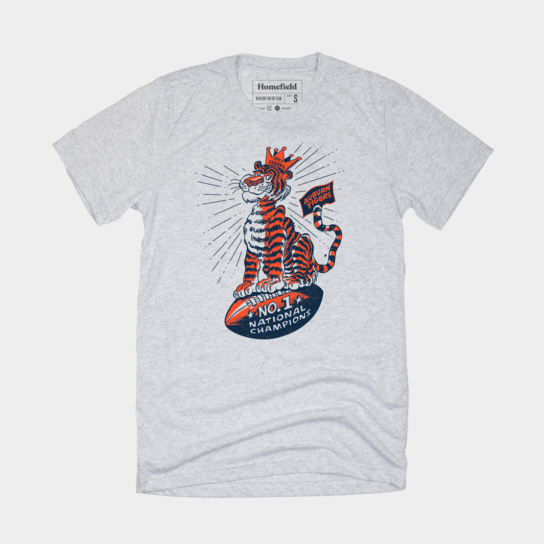 Celebrate the 1957 Auburn National Champs with This Football Tee