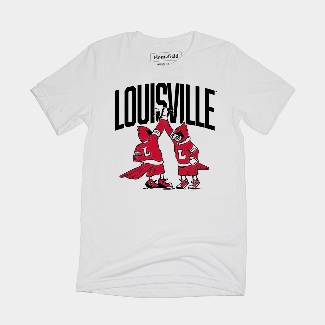 Louisville Cardinals High - Five Fan Tee