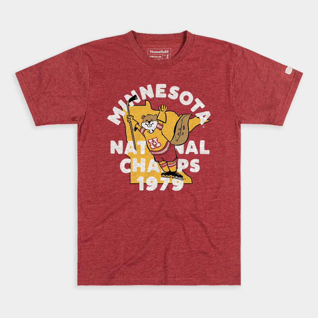 1979 Minnesota National Champs Hockey Vintage Tee - Celebrate the Glory