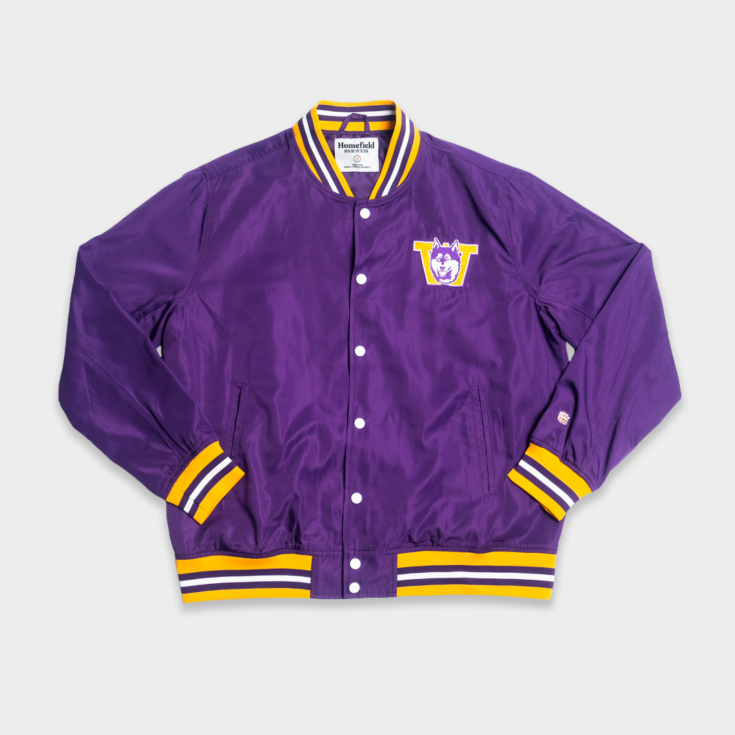 Vintage Washington Huskies Logo Bomber Jacket - A Must-Have for Fans