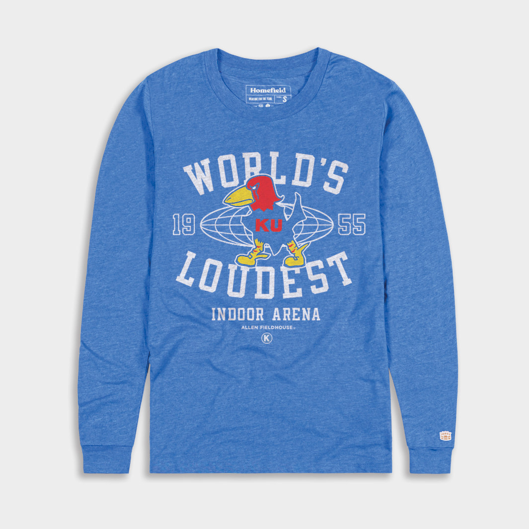 Roar with the Legend: KU Allen Fieldhouse Retro Long Sleeve