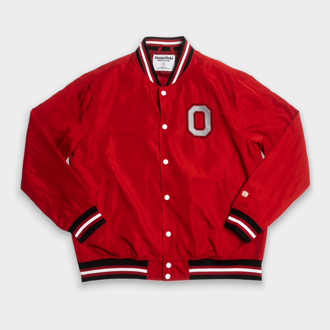 Show Your Ohio State Pride with Vintage Buckeyes Script Bomber Jacket