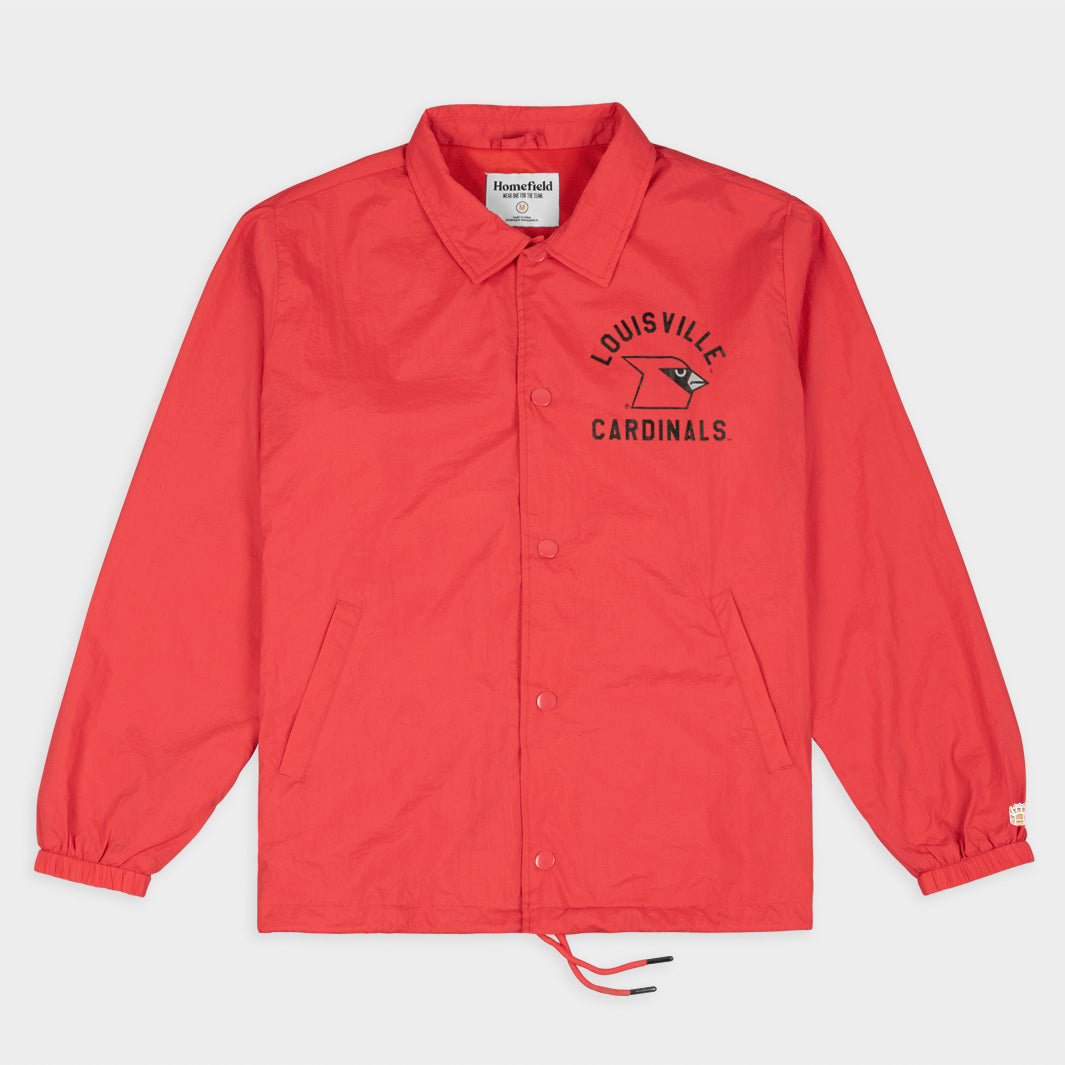 Louisville Cardinals Red Rage Retro Coaches Jacket - Gear Up for Game Day!
