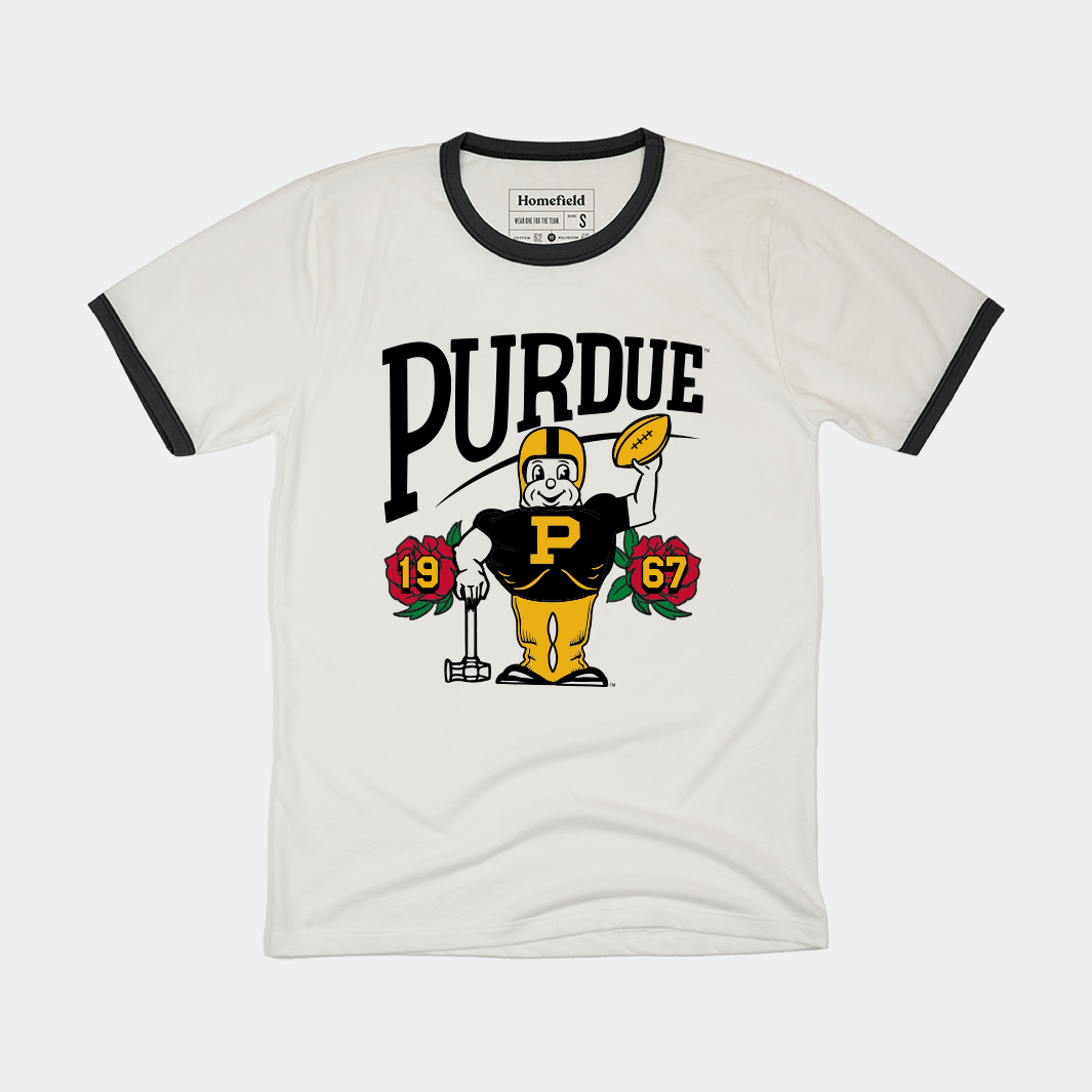 Celebrate Purdue's 1967 Rose Bowl Win with This Ringer Tee