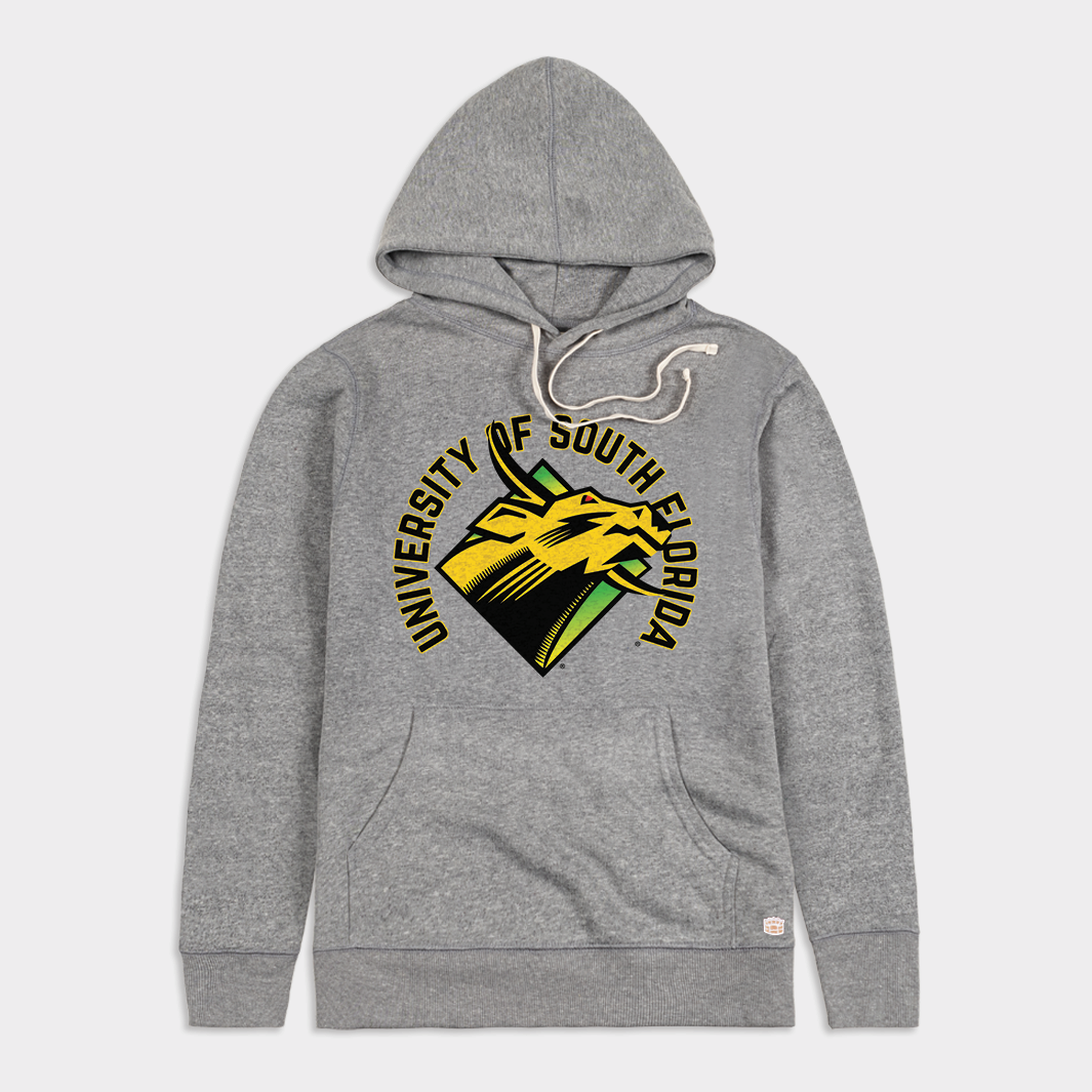 Relive the Glory: 1990s South Florida Bulls Logo Hoodie