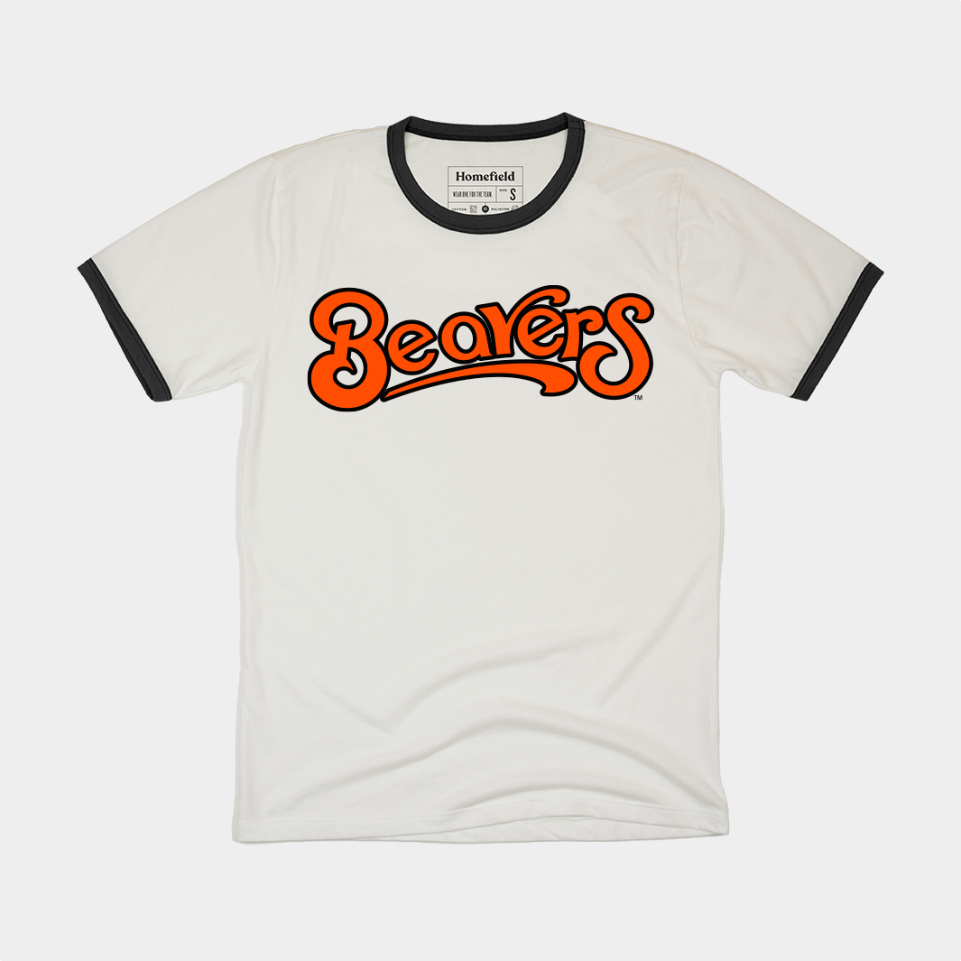 Retro Charm: Oregon State Beavers Baseball Script Tee