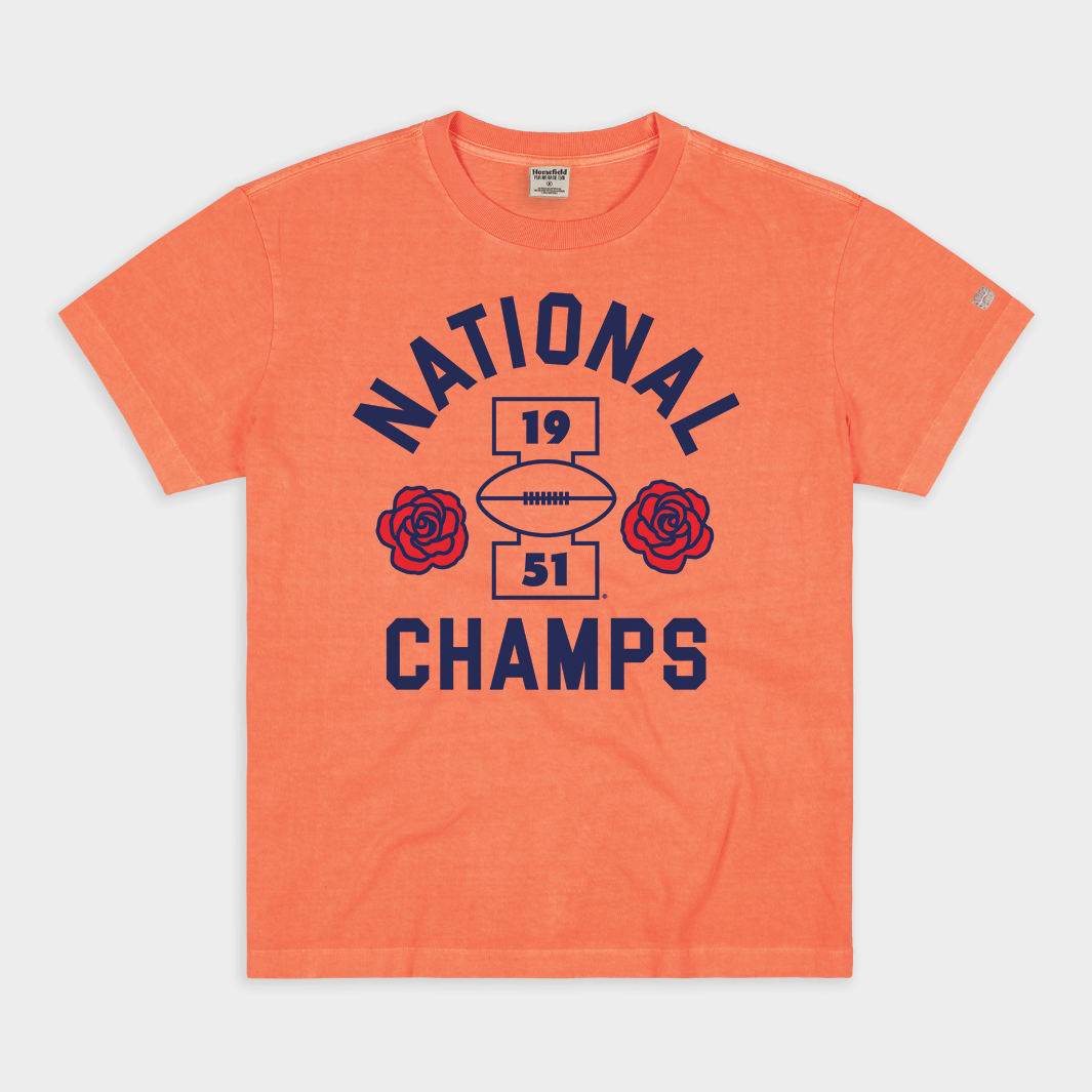 Champions of Illinois Football! Vintage Heavyweight Tee