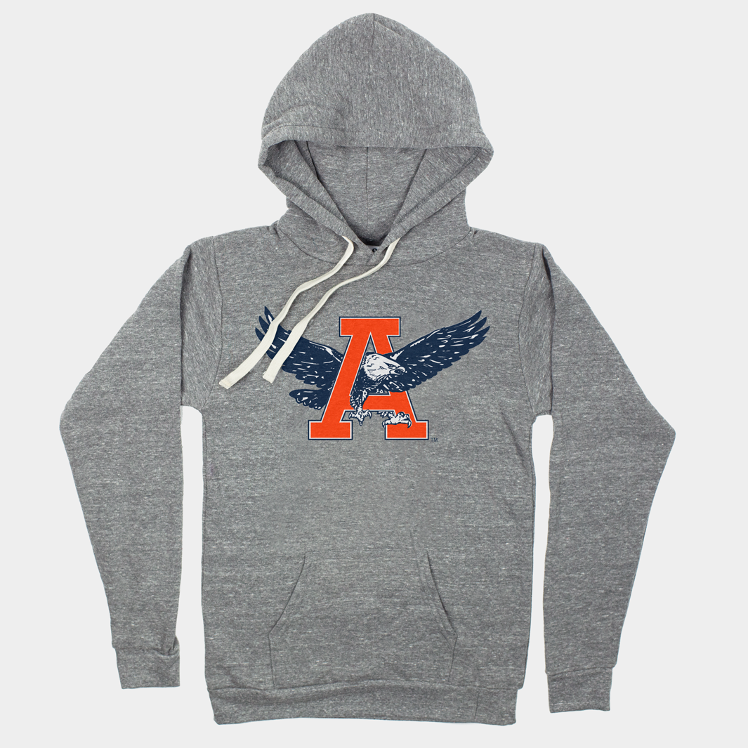Vintage Auburn University Eagle Hoodie from the 70s