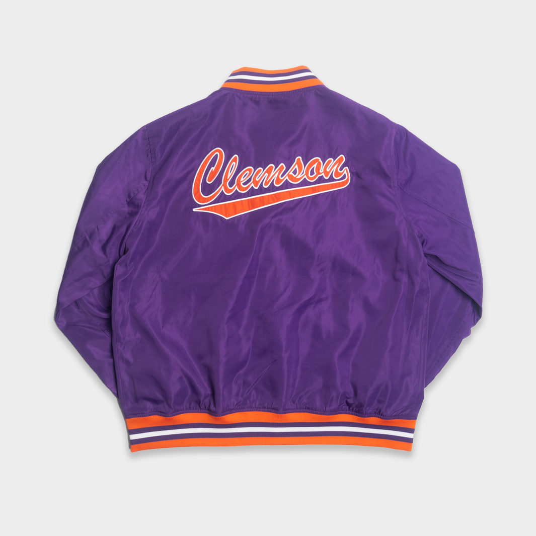 Show Your Clemson Pride with This Vintage-Inspired Bomber Jacket