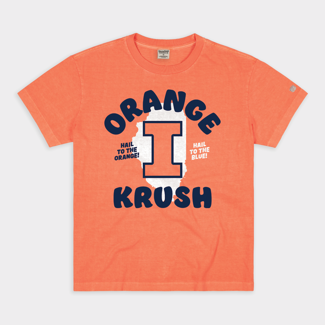 University of Illinois Orange Krush Vintage Heavyweight Tee - Your Piece of College Basketball History