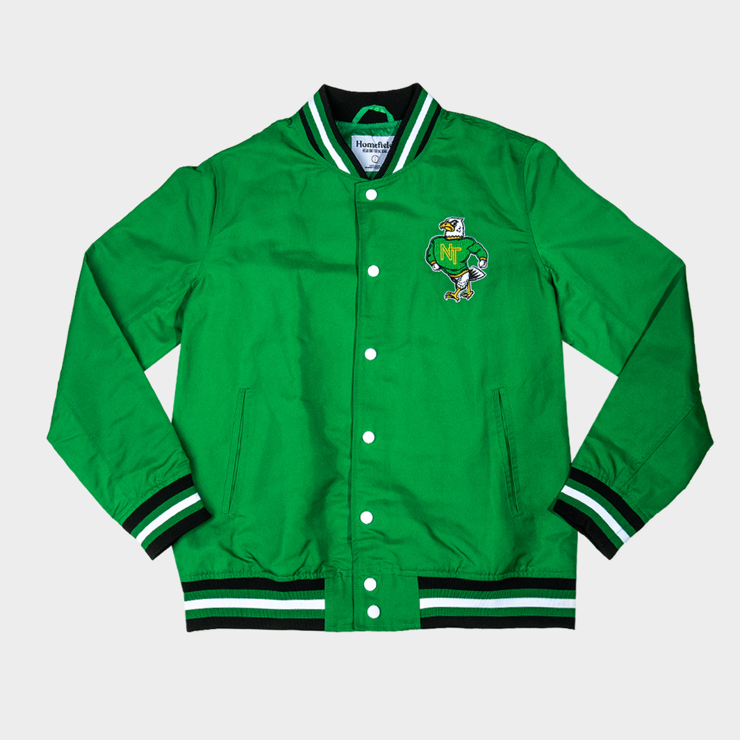 North Texas Mean Green Vintage-Inspired Bomber Jacket