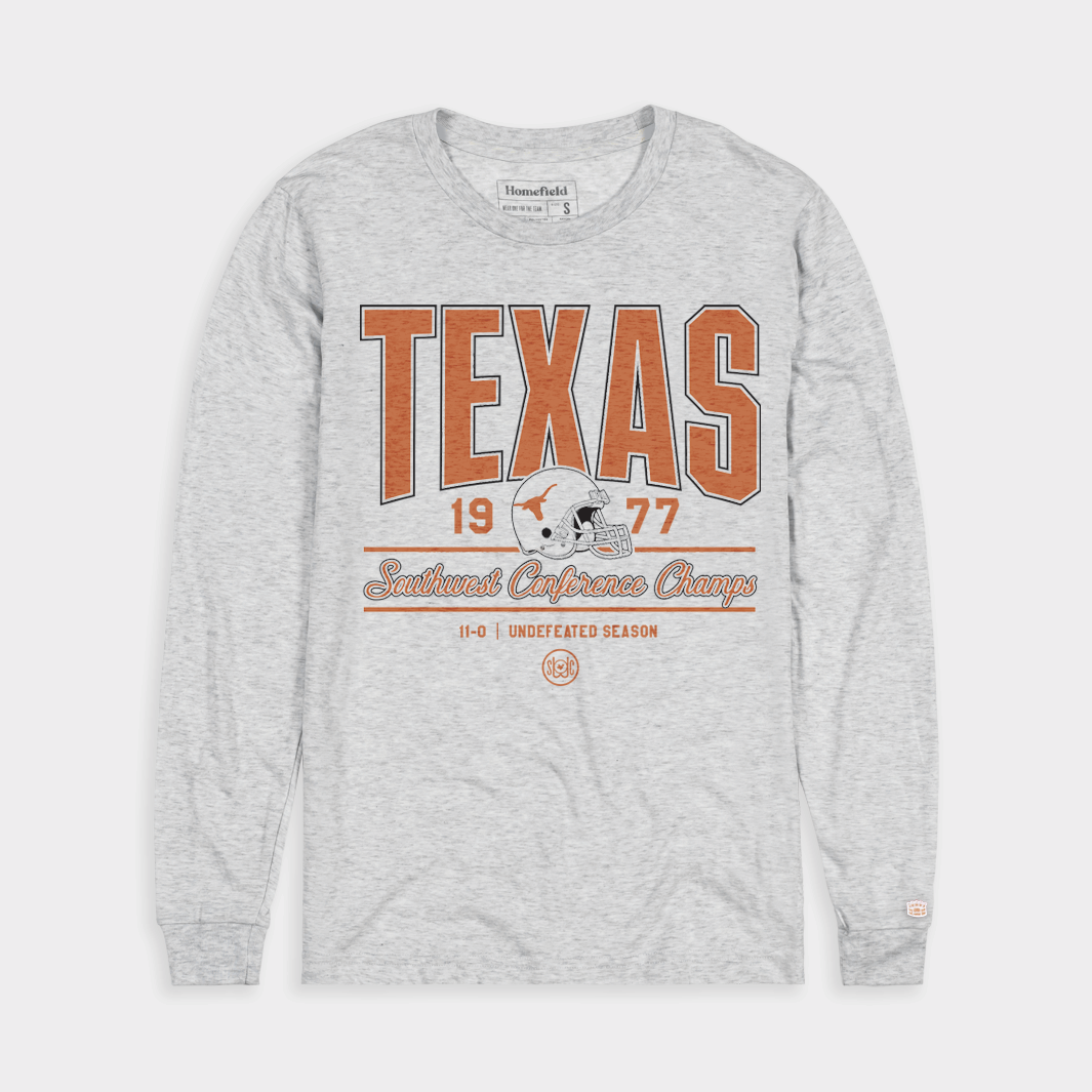 Texas Football 1977 Southwest Conference Champs Long Sleeve - Celebrate the Glory