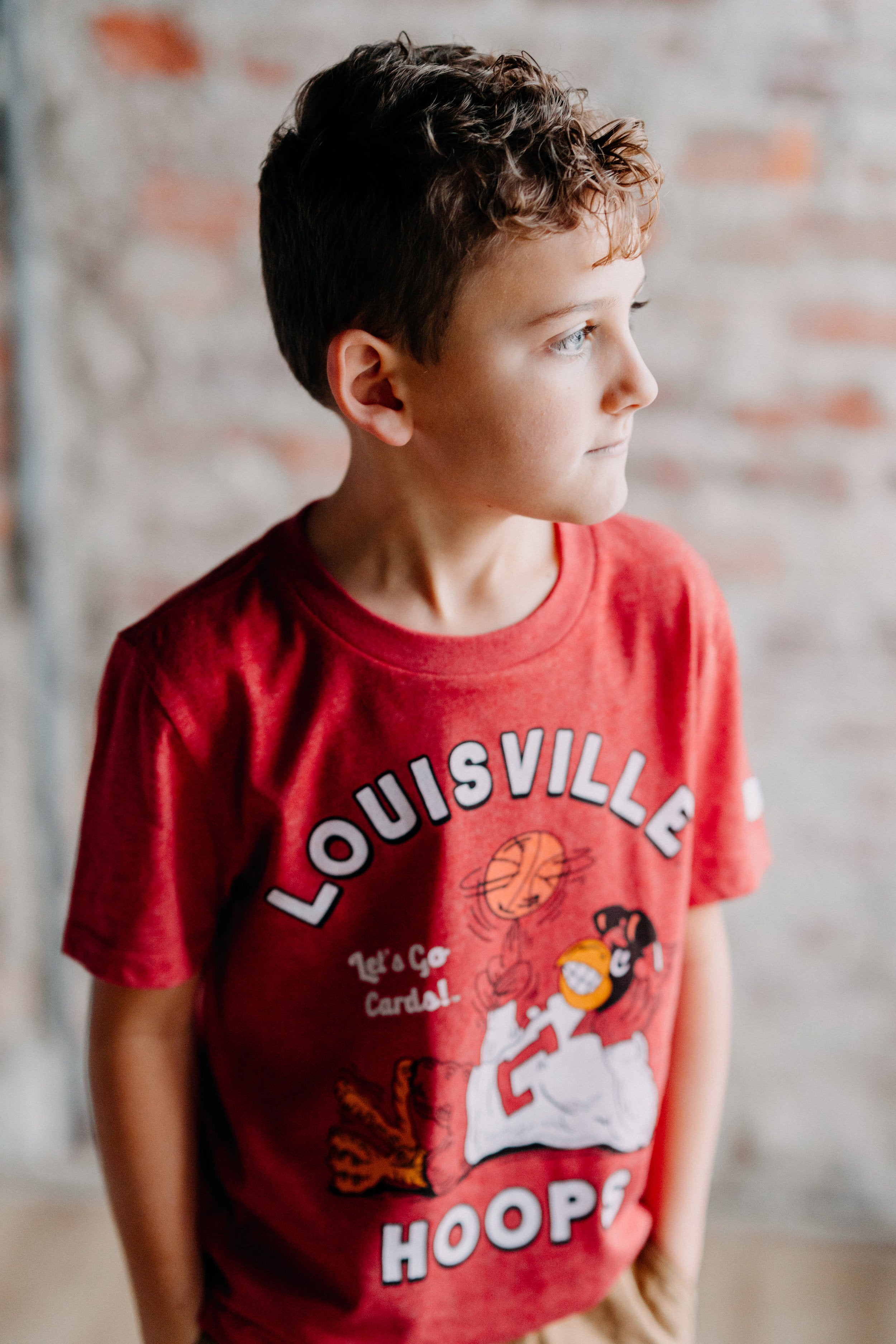 Cool Retro Louisville Hoops Youth Tee